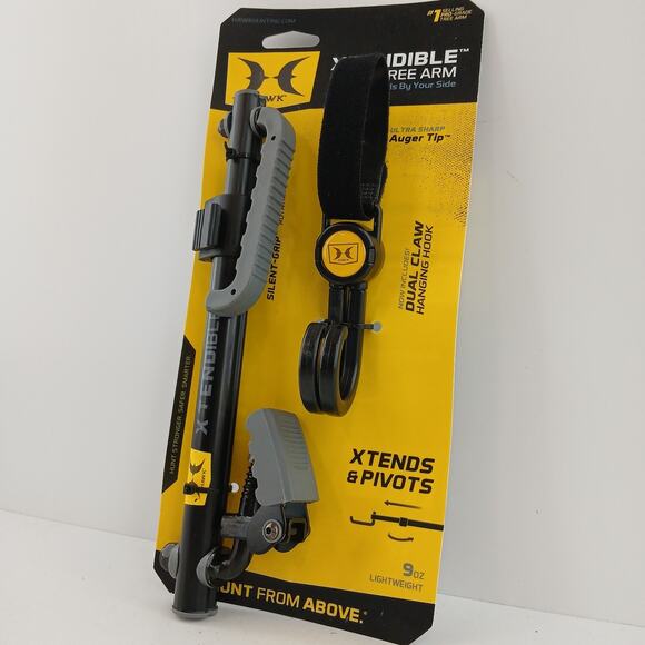 Hawk Xtendible Tree Arm w/ Dual Claw Hook – Lightweight 9oz Hunting Gear NEW - Picture 3 of 9